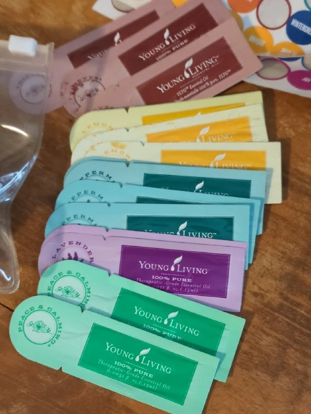 Young Living Diffuser, Supplies, Stickers And Various Samples